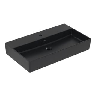 V&B Memento 2.0 Lavabo 80x47cm, gs, robinet, sans trop-plein, bleu C+