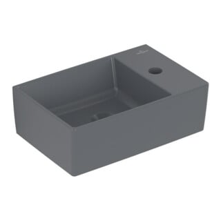 V&B Memento 2.0 lavabo à main 40x26 cm, avec robinet, sans trop-plein, graph. C-plus