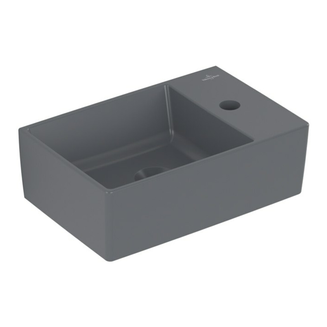 V&B Memento 2.0 lavabo à main 40x26 cm, avec robinet, sans trop-plein, graph. C-plus
