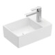 V&B Memento 2.0 Lavabo à main 40x26cm, avec robinet, sans trop-plein, blanc mat C-plus-1