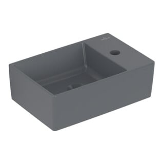 V&B Memento 2.0 Lavabo à main 40x26cm, avec robinet, sans trop-plein, graph. C-plus