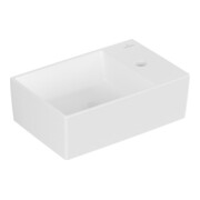 V&B Memento 2.0 Lavabo à main 40x26cm, c/robinet, sans trop-plein, blanc mat C-plus-3