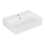 V&B Memento 2.0 Lavabo à poser, mitigeur, avec trop-plein, blanc alpin C-plus, 60x42cm