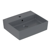 V&B Memento 2.0 Lavabo à poser, mitigeur, avec trop-plein, graphite C-plus, 50x42cm-3