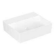 V&B Memento 2.0 lavabo à poser s/ trop-plein, stone white C-plus, 50x42cm