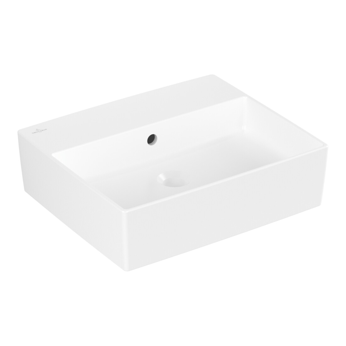 V&B Memento 2.0 lave-mains à poser 50x42 cm, débordement, stone white C-plus