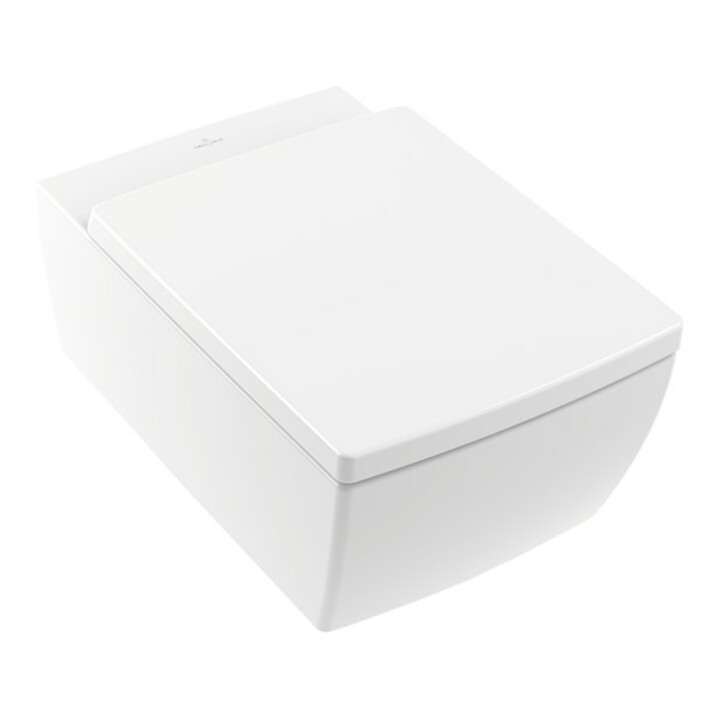 V&B Memento 2.0, WC suspendu D Flush 37,5x56 cm, blanc alpin