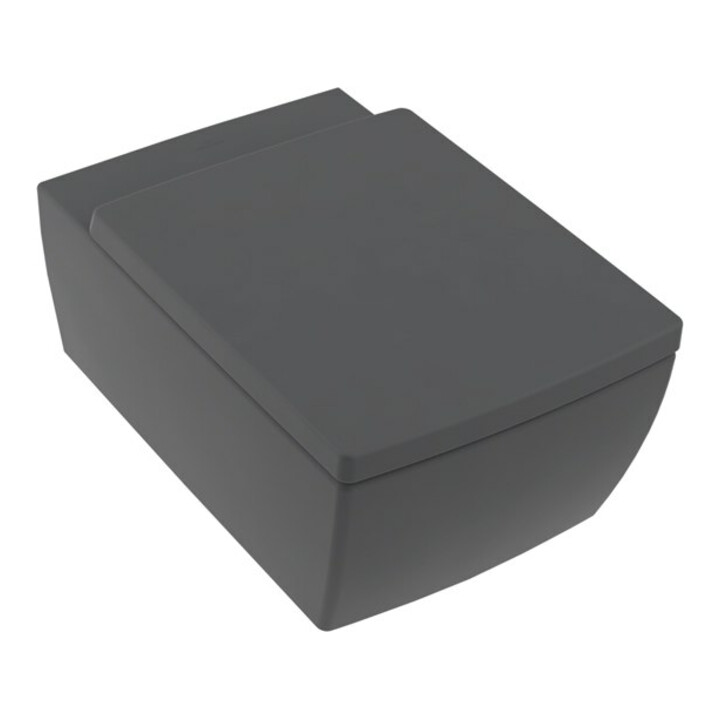 V&B Memento 2.0 WC suspendu D Flush 37,5x56 cm, graphite C-plus