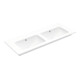V&B Meuble double vasque VENTICELLO 130x50cm, sans robinetterie, avec trop-plein, blanc-3