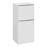 V&B Meuble latéral Subway 3.0 40x86x36,2cm, porte R/Gr AL lisse, blanc brillant