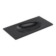 V&B Meuble-lavabo Antao 100x50 cm, angle, sans trop-plein, noir pur C-plus-3