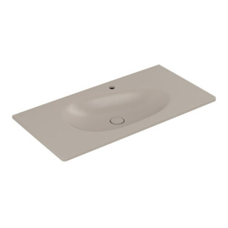 V&B Meuble-lavabo Antao 100x50cm, angle, 1 mitigeur, sans trop-plein, amande C+