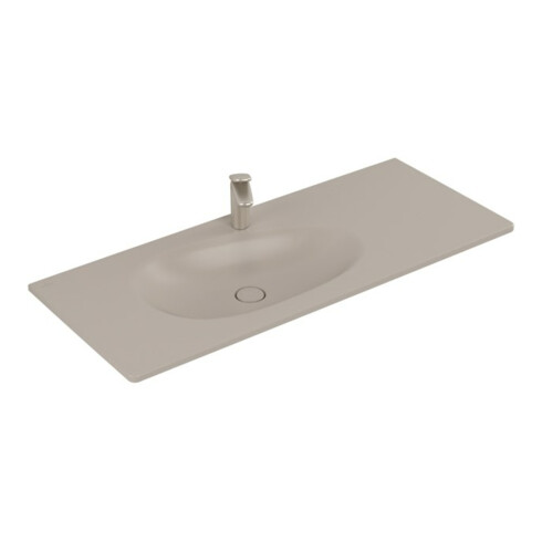 V&B Meuble-lavabo Antao 120x50 cm, angle, 1 trou, sans trop-plein, amande C+