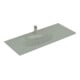 V&B Meuble-lavabo Antao 120x50 cm, chêne, 1 tiroir, sans robinetterie, gris mat C+-1