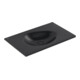 V&B Meuble-lavabo Antao 80x50 cm, angle, sans trop-plein, noir pur C-plus-1