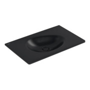 V&B Meuble-lavabo Antao 80x50 cm, angle, sans trop-plein, noir pur C-plus-3