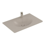 V&B Meuble-lavabo Antao 80x50 cm, coin, 1 mitigeur, vidange supérieure, amande C+
