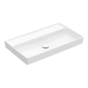 V&B Meuble-lavabo Collaro 80x47, sans trou, blanc pierre C-plus