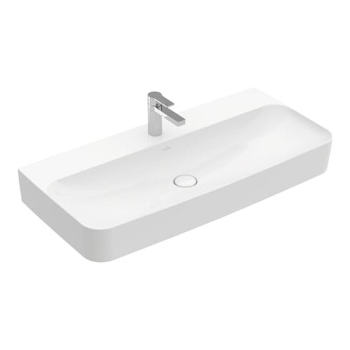 V&B Meuble-lavabo Finion 100x47 cm, avec trop-plein, sans robinetterie, blanc C+