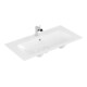V&B Meuble-lavabo Finion 100x50 cm, 1 trou robinet/ trop-plein, blanc C+-3