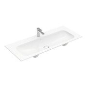 V&B Meuble lavabo Finion 120x50, 1 trou robinet/ trop-plein, blanc C+