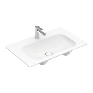 V&B Meuble-lavabo Finion 80x50 cm, avec 1 trou robinet/avec trop-plein, blanc C+