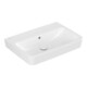 V&B Meuble-lavabo O.NOVO 65x46 cm, sans trou robinet, angle, avec trop-plein, blanc C-plus-3