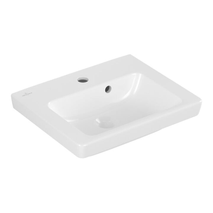 V&B Meuble-Lavabo Subway 2.0 45x37cm, blanc C+, avec trou robinet, trop-plein