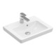 V&B Meuble lavabo Subway 2.0 50x40cm, blanc C+, avec trou de robinet, trop-plein-1