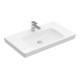 V&B Meuble lavabo Subway 2.0 80x47 cm, blanc, avec trou de robinet, trop-plein-1