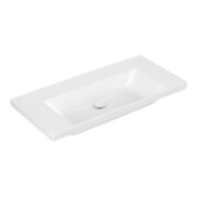 V&B Meuble-lavabo Subway 3.0 100x47cm, angle, sans robinetterie, blanc C-plus