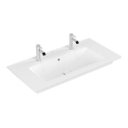 V&B Meuble-lavabo VENTICELLO 100x50 cm, 2 tiroirs, avec siphon, blanc pierre C-plus-3