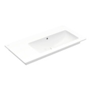V&B Meuble lavabo VENTICELLO 100x50 cm, sans robinetterie, avec trop-plein, droite, blanc