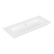 V&B Meuble lavabo VENTICELLO 120x50, avec robinetterie, avec trop-plein, blanc pierre C-plus-1