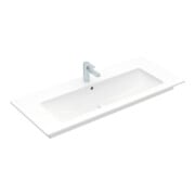 V&B Meuble lavabo VENTICELLO 120x50, avec trou robinet, avec trop-plein, blanc-1