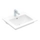 V&B Meuble-lavabo VENTICELLO 60x50, c robinetterie, c trop-plein, sous-meuble fermé, blanc-1
