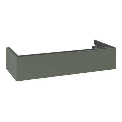 V&B Meuble sous lavabo Antao 118,8x25,6x49,3 cm, sans robinetterie, vert feuille avec miroir