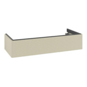 V&B Meuble sous lavabo Antao 118,8x25,6x49,3cm, avec façade, gris mat avec laque