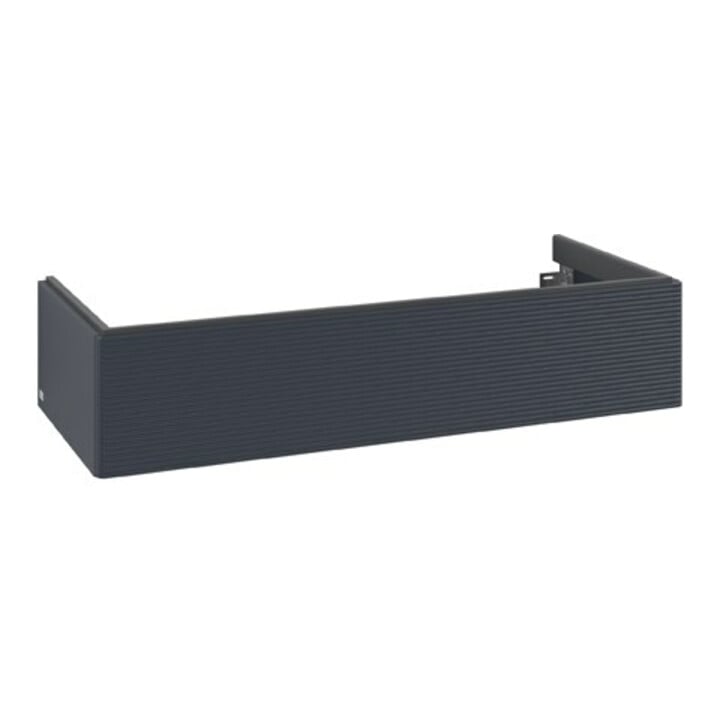 V&B Meuble sous-lavabo Antao 118,8x25,6x49,3cm, avec façade, mélaminé blanc mat