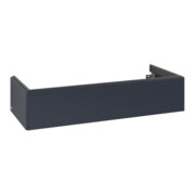 V&B Meuble sous lavabo Antao 118,8x25,6x49,3cm, sans façade, avec éclairage, bleu mat laqué-3