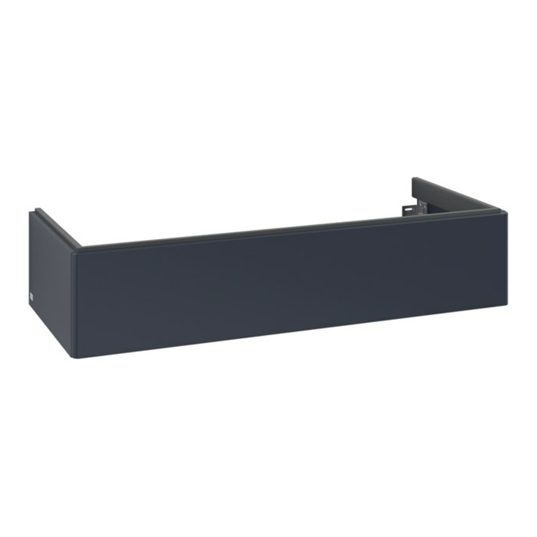 V&B Meuble sous lavabo Antao 118,8x25,6x49,3cm, sans façade, avec éclairage, bleu mat laqué