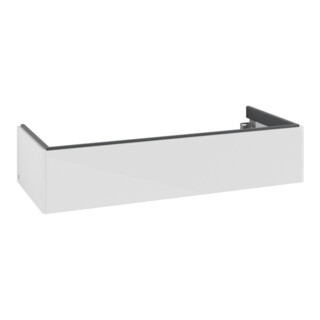 V&B Meuble sous-lavabo Antao 118,8x25,6x49,3cm, sans façade, blanc brillant Lac