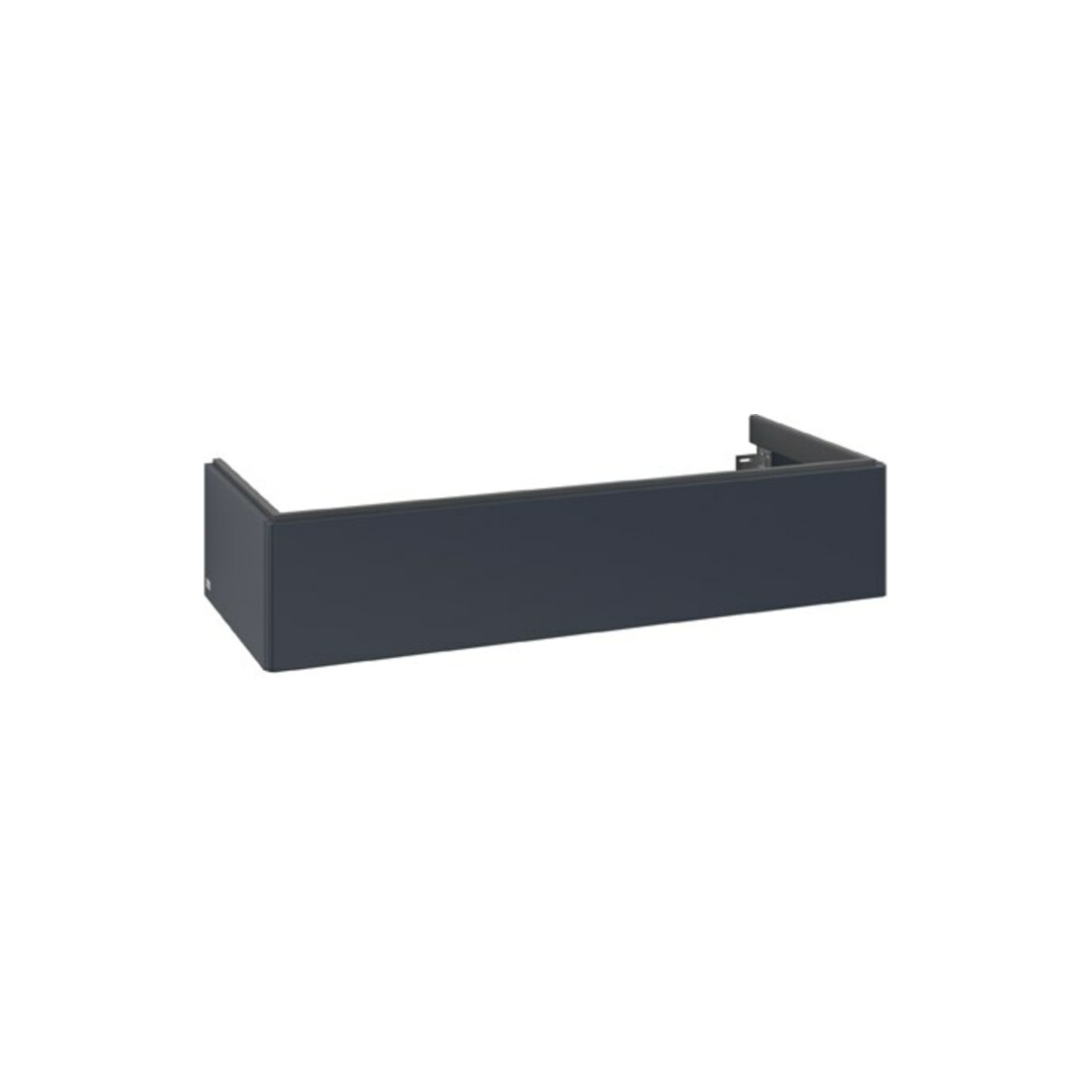 V&B Meuble sous lavabo Antao 118,8x25,6x49,3cm, sans façade, bleu mat avec laque