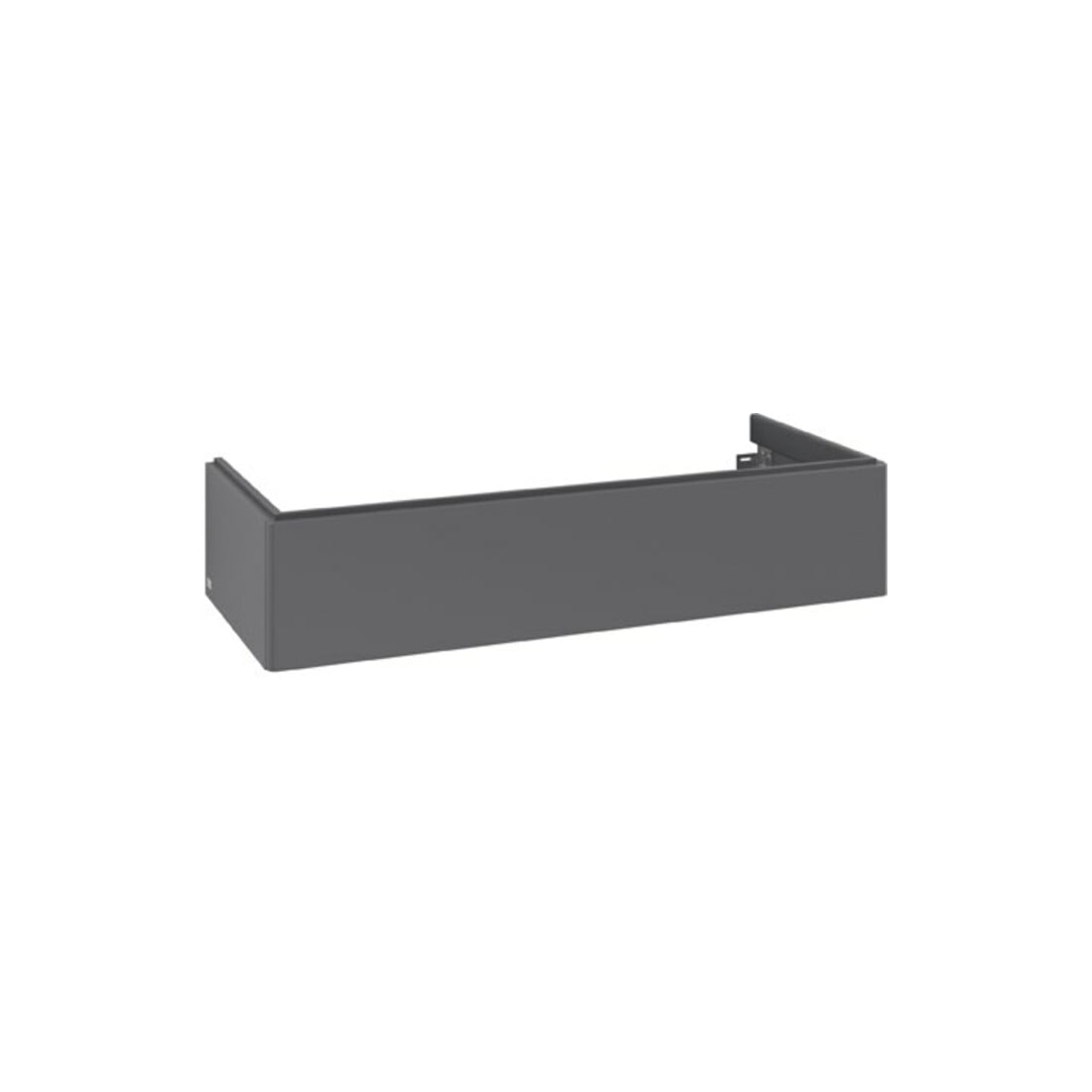 V&B Meuble sous lavabo Antao 118,8x25,6x49,3cm, sans robinet, Anthracite laqué