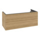V&B Meuble sous lavabo Antao 118,8x50,4x49,3 cm, avec éclairage, chêne miel, avec façade-1