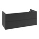 V&B Meuble sous lavabo Antao 118,8x50,4x49,3 cm, avec éclairage, façade bleue laquée-1