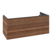 V&B Meuble sous lavabo Antao 118,8x50,4x49,3 cm, avec éclairage, noyer chaud, avec façade-3