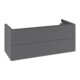 V&B Meuble sous-lavabo Antao 118,8x50,4x49,3 cm, avec tiroir, anthracite mat laqué-3