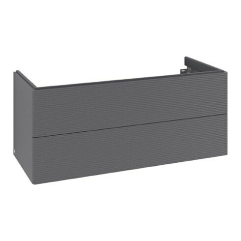 V&B Meuble sous-lavabo Antao 118,8x50,4x49,3 cm, avec tiroir, anthracite mat laqué