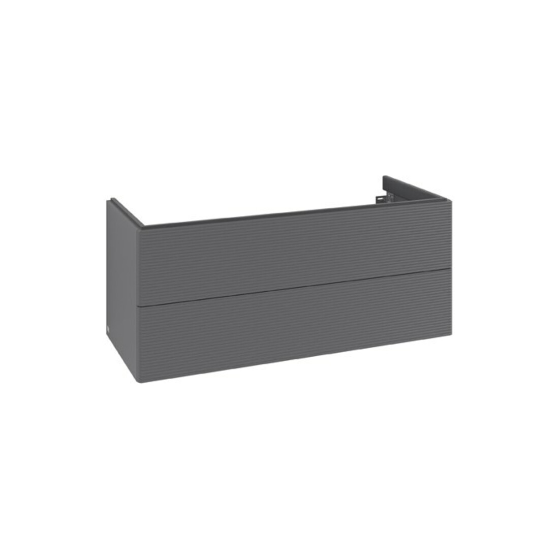 V&B Meuble sous-lavabo Antao 118,8x50,4x49,3 cm, avec tiroir, anthracite mat laqué